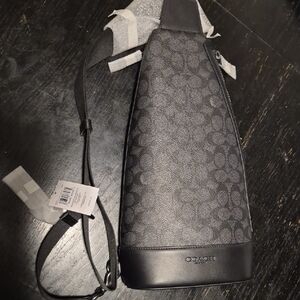 Coach Black and Gray Crossbody Bag